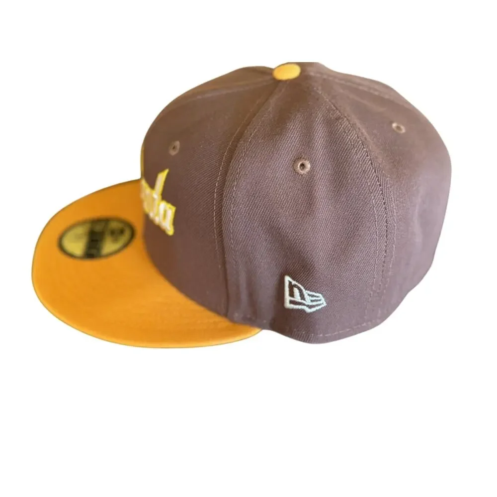 New Era Brown Atlanta Braves Tiramisu 59FIFTY Fitted Hat 7 5/8 NWT